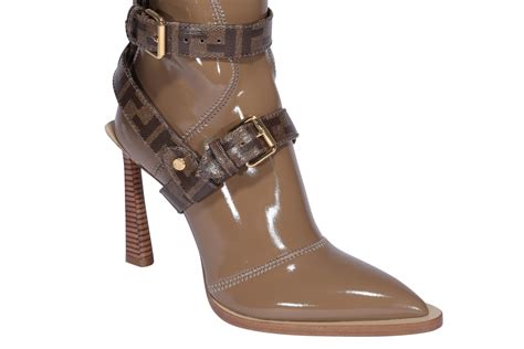 fendi glossy beige neoprene boots|Fendi .